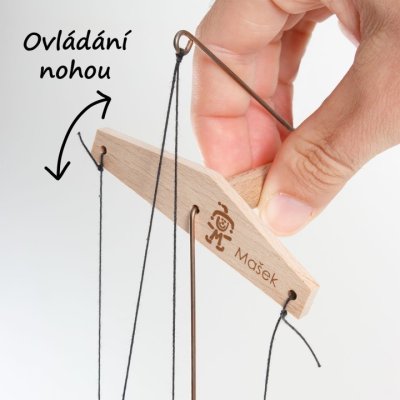 Drevená marioneta Kráľovná, 20 cm