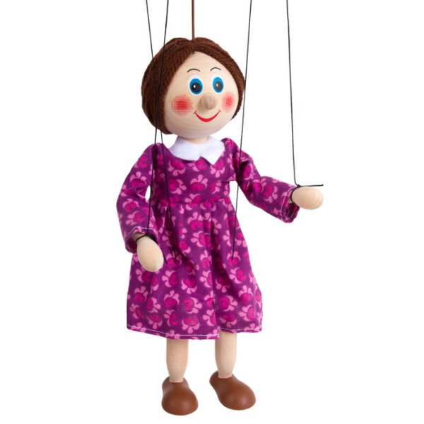 Drevená marioneta Mamička, 20 cm