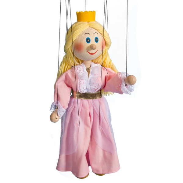 Drevená marioneta Princezná, 35 cm