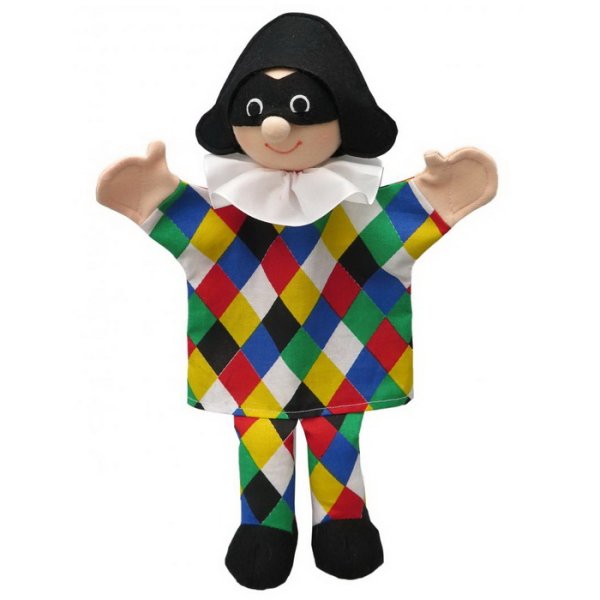 Maňuška klasická Harlekýn, 32 cm