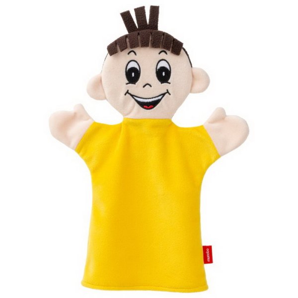 Maňuška Chlapec - emócia Radosť, žltý 31 cm
