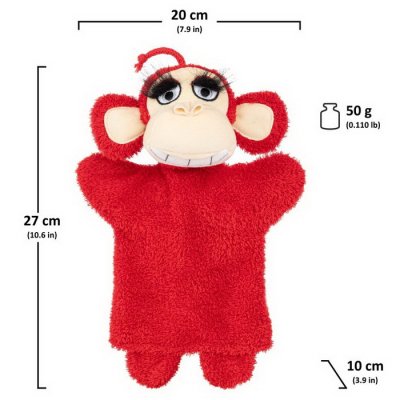 Maňuška Crazy Opička, 28 cm