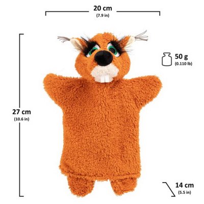 Maňuška Crazy Veverička, 27 cm
