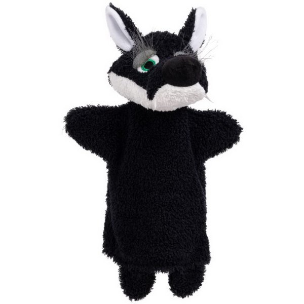 Maňuška Crazy Vlk čierny, 30 cm