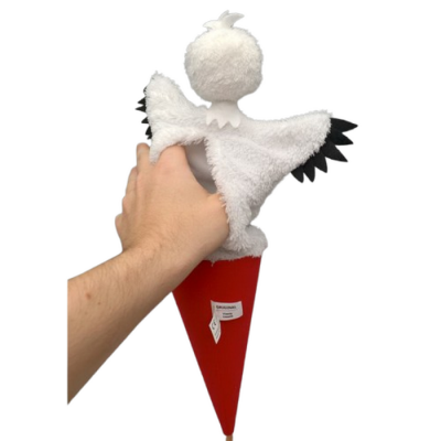 Kornútová bábka 3v1 Bocian, 55 cm