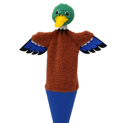 Kornútová bábka 3v1 Kačer, 53 cm