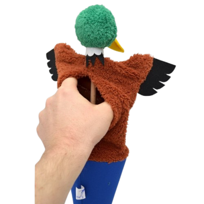 Kornútová bábka 3v1 Kačer, 53 cm