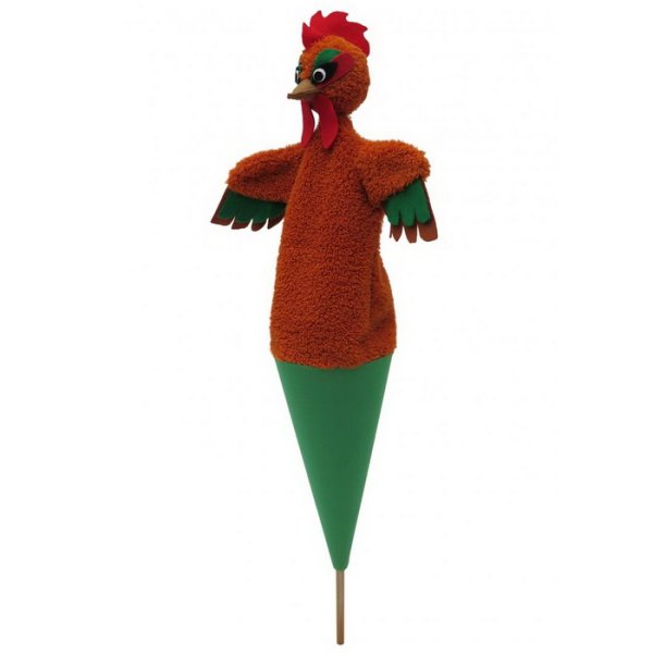 Kornútová bábka 3v1 Kohútik hnedý, 56 cm