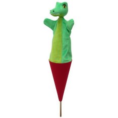 Kornútová bábka 3v1 Krokodíl, 55 cm