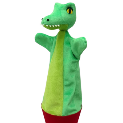 Kornútová bábka 3v1 Krokodíl, 55 cm
