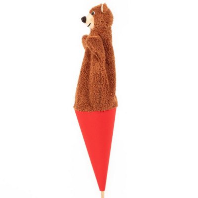 Kornútová bábka 3v1 Medvedík hnedý, 54 cm