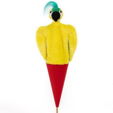 Kornútová bábka 3v1 Papagáj, 55 cm