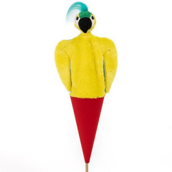 Kornútová bábka 3v1 Papagáj, 55 cm