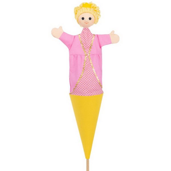 Kornútová bábka 3v1 Princezná Zlatovláska, 55 cm