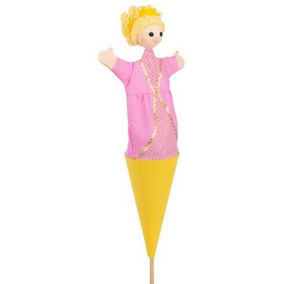 Kornútová bábka 3v1 Princezná Zlatovláska, 55 cm