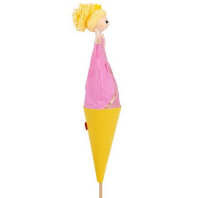 Kornútová bábka 3v1 Princezná Zlatovláska, 55 cm