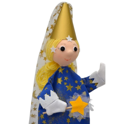 Kornútová bábka 3v1 Víla polnočná, 59 cm