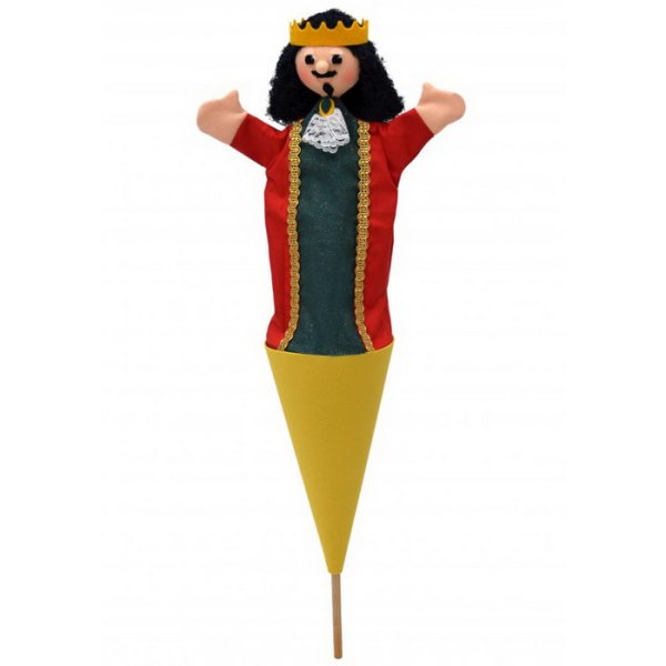 Kornútová bábka Kráľ Karol 3v1, 55 cm