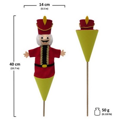 Kornútová bábka Luskáčik, 40 cm