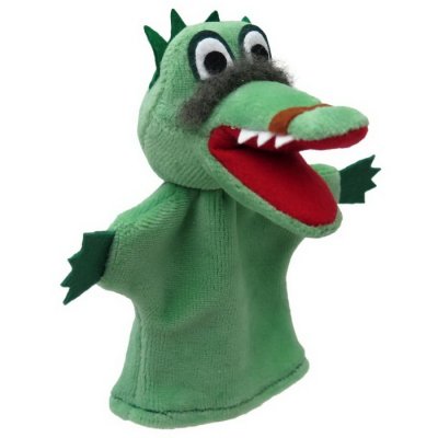 Prstová maňuška dráčik Dagobert, 12 cm