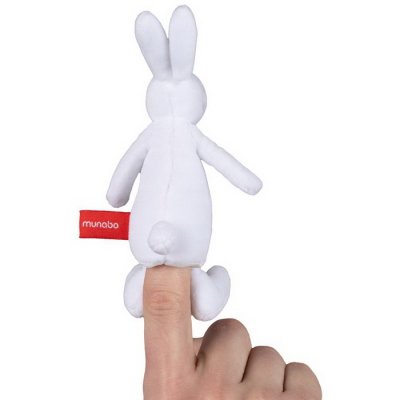 Prstová maňuška králik Bobek, 15 cm