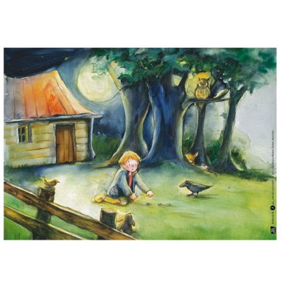 Janko a Marienka - obrazové karty pre divadlo Kamishibai, 12 ks