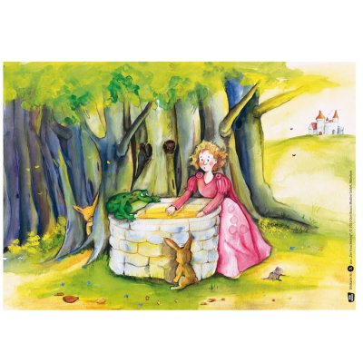 Žabí Princ - obrazové karty pre divadlo Kamishibai, 12 ks